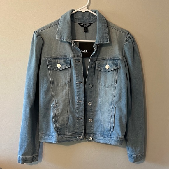 Baccini Women's Soft Blue Jean Jacket - Picture 1 of 3